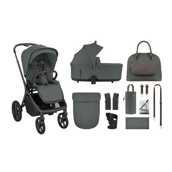 KIKKABOO KOČÁREK 2V1 GOYA PLATINUM OLIVE - DVOJKOMBINACE - KOČÁRKY A PŘÍSLUŠENSTVÍ
