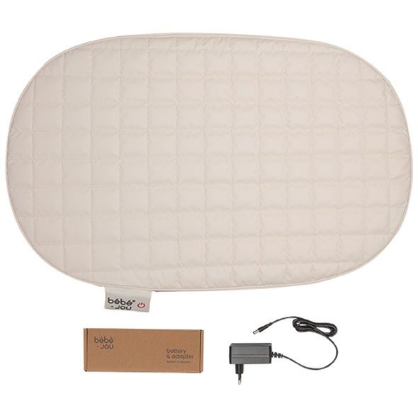 BEBE-JOU VYHŘÍVANÁ PROŠÍVANÁ PŘEBALOVACÍ PODLOŽKA QUILTED SQUARES ČTVERCE, BÉŽOVÁ - PŘEBALOVACÍ PODLOŽKY - PŘEBALOVÁNÍ