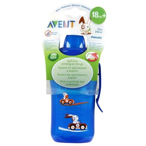 PHILIPS AVENT KOUZELNÝ HRNEČEK 340ML S OBRÁZKY A KLIPEM - KOJENECKÉ LAHVE - KRMENÍ