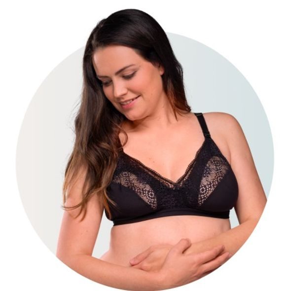 CARRIWELL MATEŘSKÁ A KOJÍCÍ PODPRSENKA SOFT AS SILK - ČERNÁ - PODPRSENKY KE KOJENÍ - PRO MAMINKY