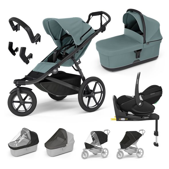 THULE TROJKOMBINACE 10V1 URBAN GLIDE 3 + BASSINET + PŘÍSLUŠENSTVÍ 2025 + MAXI-COSI PEBBLE 360 PRO² + ZÁKLADNA FAMILYFIX 360 PRO - KOMBINACE S PŘÍSLUŠENSTVÍM - KOČÁRKY A PŘÍSLUŠENSTVÍ