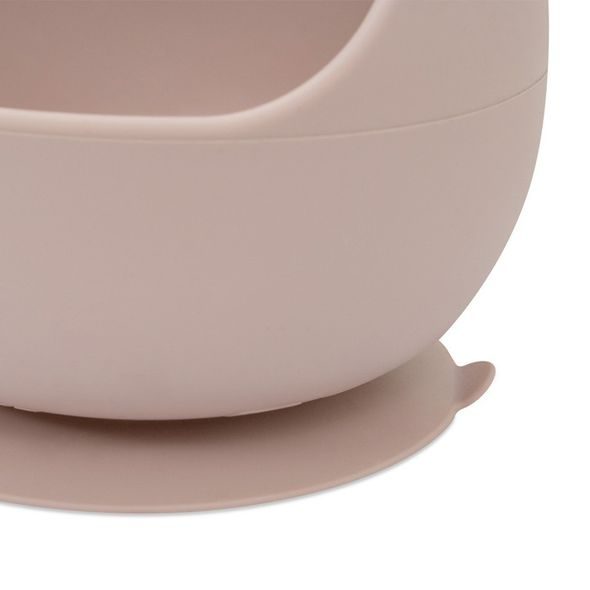 INTERBABY MISKA SILIKONOVÁ + LŽIČKA SILIKONOVÁ - RŮŽOVÁ - MISKY, TALÍŘKY A PODLOŽKY - KRMENÍ