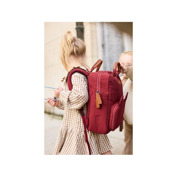 CHILDHOME DĚTSKÝ BATOH MINI CLUB SIGNATURE BURGUNDY - BATOHY A TAŠKY - PRO DĚTI