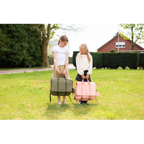 CHILDHOME ŠKOLNÍ TAŠKA CANVAS KHAKI - BATOHY A TAŠKY - PRO DĚTI