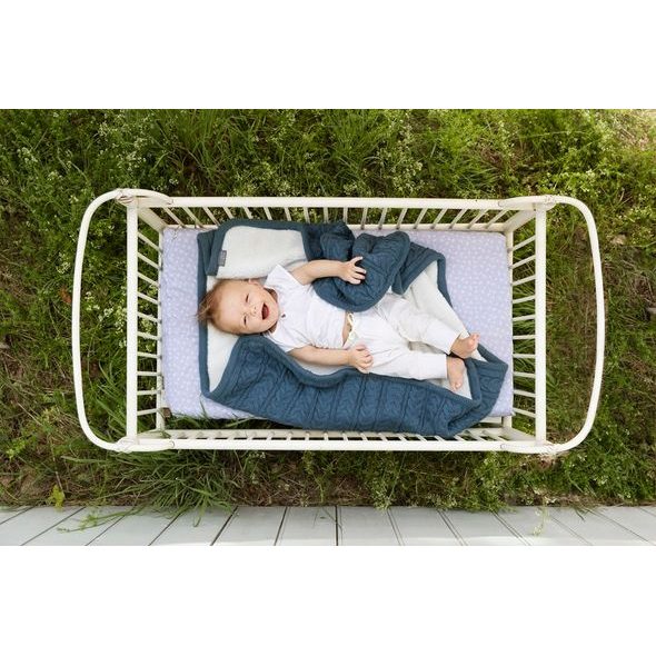 VINTER & BLOOM DEKA CUDDLY STORM BLUE - DĚTSKÉ DEKY PRO MIMINKA - SPINKÁNÍ