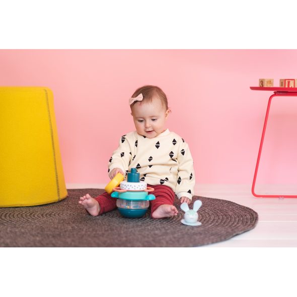 TAF TOYS PYRAMIDA HUNNY BUNNY - STOHOVACÍ HRAČKY - PRO DĚTI