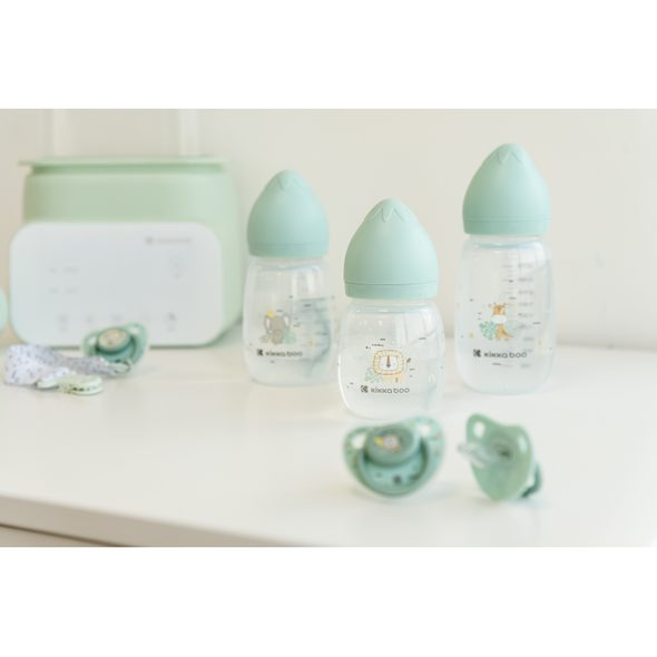 KIKKABOO KOJENECKÁ LÁHEV 260ML 3M+ SAVANNA MINT - KOJENECKÉ LAHVE - KRMENÍ