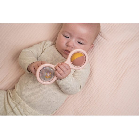 LITTLE DUTCH CHRASTÍTKO S KULIČKAMI PINK - CHRASTÍTKA - PRO DĚTI