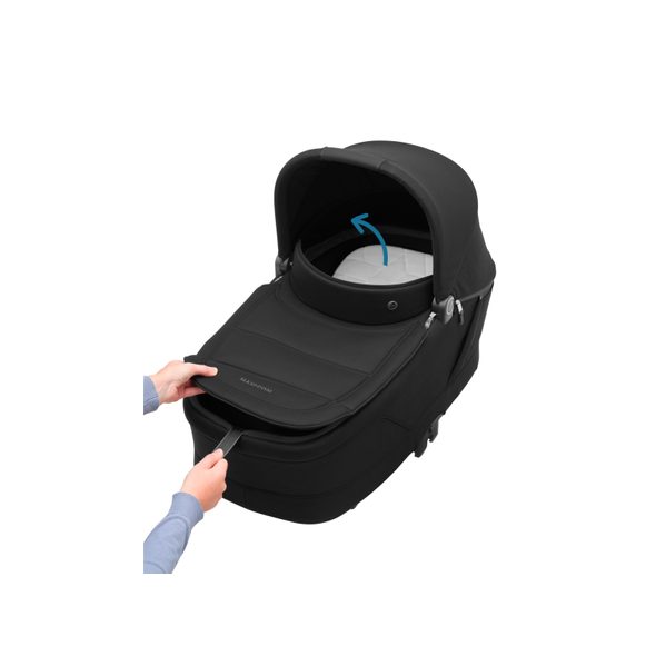 MAXI-COSI OXFORD KOČÁREK ESSENTIAL BLACK + KORBIČKA SENSE TWILLIC BLACK - DVOJKOMBINACE - KOČÁRKY A PŘÍSLUŠENSTVÍ