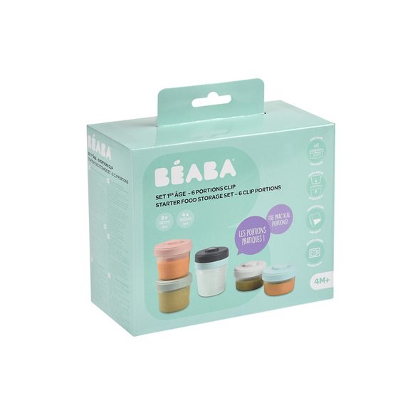 BEABA SADA KELÍMKŮ NA JÍDLO 2X 90 / 4X 150ML - VÝHODNÉ SADY - KRMENÍ