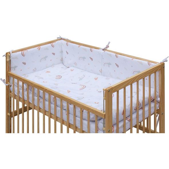 SCARLETT DĚTSKÁ POSTÝLKA S KOMPLETNÍ VÝBAVOU SCARLETT 120 X 60 CM - MONTA - DŘEVĚNÉ POSTÝLKY - SPINKÁNÍ