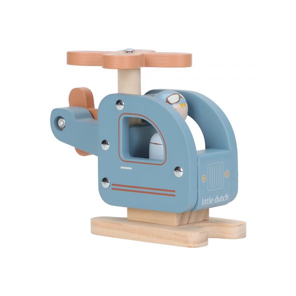 LITTLE DUTCH HELIKOPTÉRA DŘEVĚNÁ - LITTLE DUTCH - PRO DĚTI