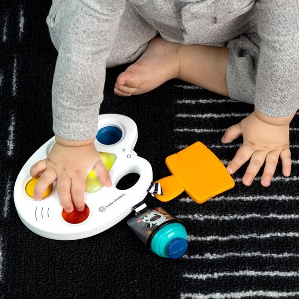 BABY EINSTEIN HRAČKA SENZORICKÁ HUDEBNÍ COLOR PALETTE POPPER 6-36M - MOTORICKÉ A HUDEBNÍ - PRO DĚTI