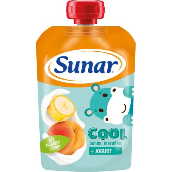 SUNAR COOL BANÁN, MERUŇKA, JOGURT 110G - KAPSIČKY - KRMENÍ