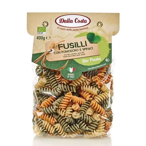 DALLA COSTA BIO FUSILLI TRICOLORE 400G - VAŘENÍ A PEČENÍ - PRE MAMIČKY