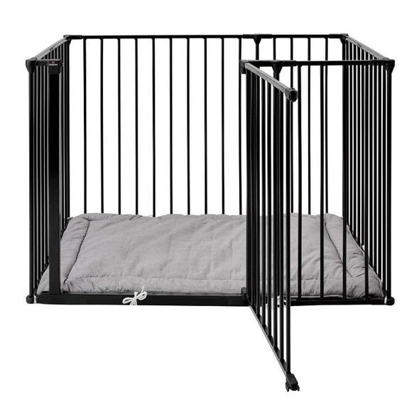 BABYDAN DĚTSKÁ OHRÁDKA SUPREME OLAF RECTANGLE ČERNÁ S MATRACÍ - OHRÁDKY - KOUPÁNÍ A ZDRAVÍ