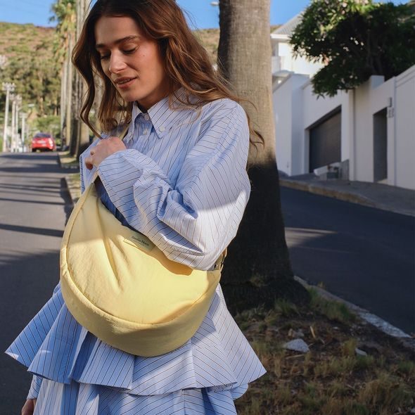 STUDIO NOOS PUFFY FANNY PACK KABELKA TEXTURED BUTTER YELLOW - DOPLŇKY - PRO MAMINKY
