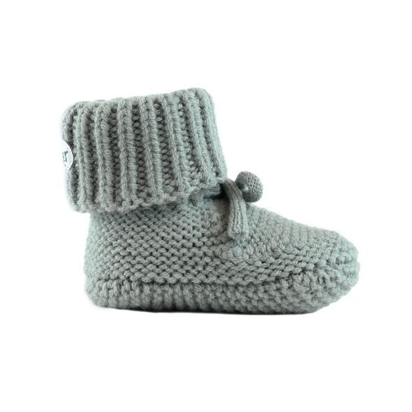 LODGER SLIPPER FOLKLORE MERINO WOOL SILK 0 - 6 MĚSÍCŮ - BOTIČKY - PRO DĚTI