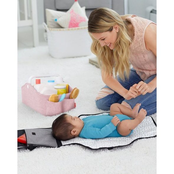 SKIP HOP ORGANIZÉR S OSVĚTLENÍM PRO HYGIENICKÉ POTŘEBY PINK - DOPLŇKY KOUPÁNÍ - KOUPÁNÍ A ZDRAVÍ