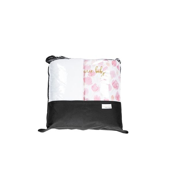 ENIE BABY MANTINEL SATINE PINK LEAVES - MANTINELY - SPINKÁNÍ