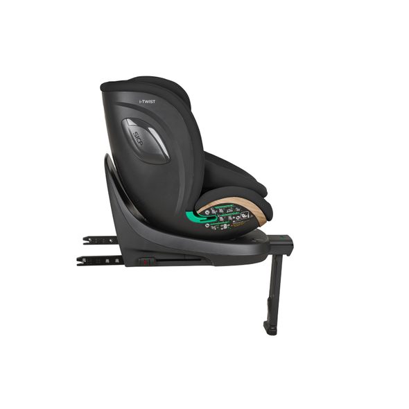 KIKKABOO AUTOSEDAČKA 40-150 CM I-TWIST I-SIZE BLACK - AUTOSEDAČKY 0-36KG - AUTOSEDAČKY A PŘÍSLUŠENSTVÍ