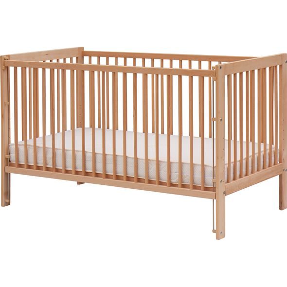 SCARLETT DĚTSKÁ POSTÝLKA SE STAHOVACÍM BOKEM PERTA (BUK) PŘÍRODNÍ 140X70CM - DŘEVĚNÉ POSTÝLKY - SPINKÁNÍ