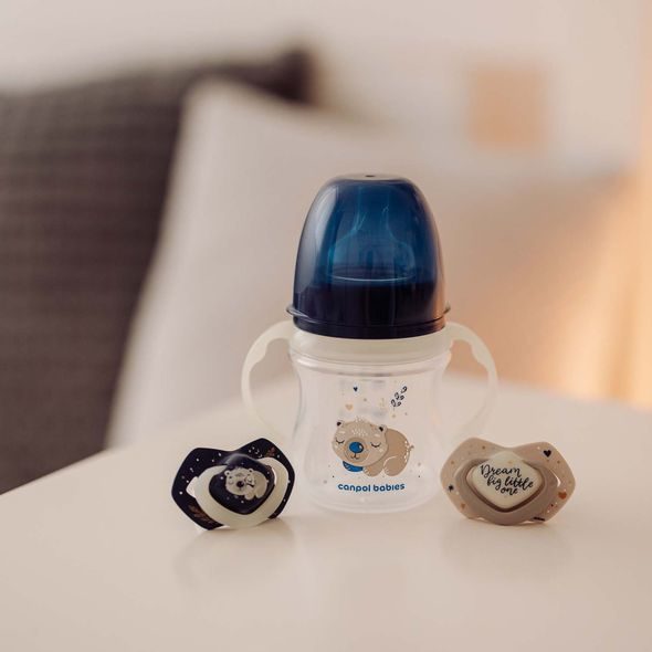 CANPOL BABIES ANTIKOLIKOVÁ LAHEV EASYSTART SLEEPY KOALA 240ML MODRÁ - KOJENECKÉ LAHVE - KRMENÍ