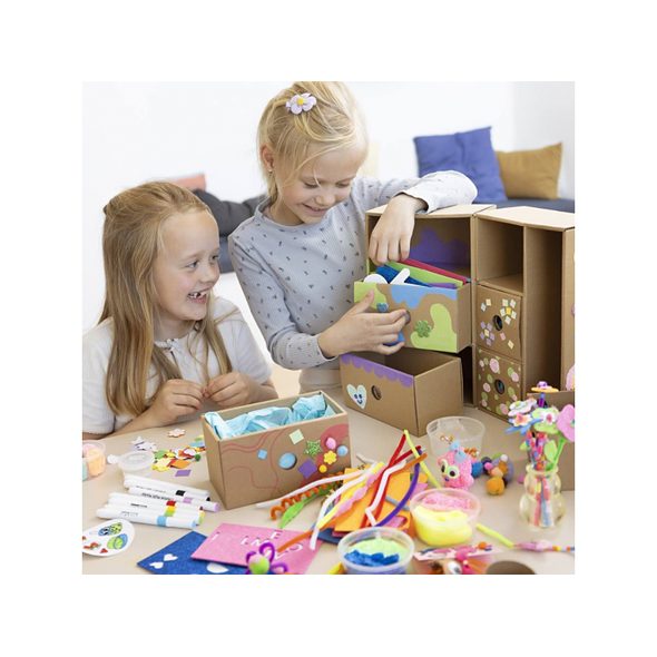 CREATIV COMPANY KREATIVNÍ SADA MAXI BOX SE ZÁSUVKAMI DEKOROVÁNÍ - VÝTVARNÉ POMŮCKY A HRAČKY - PRO DĚTI