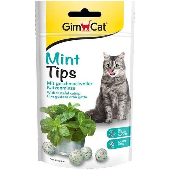 GIMBORN GIMCAT CAT MINTIPS 40G - DOPLŇKY STRAVY PRO KOČKY - CHOVATELSKÉ POTŘEBY MALVÍKZOO