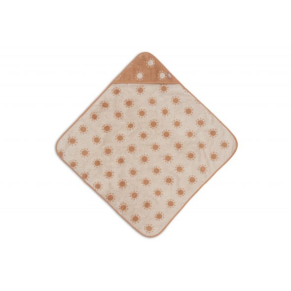 JOLLEIN OSUŠKA S KAPUCÍ FROTÉ 75X75 CM JACQUARD SUN - OSUŠKY A DĚTSKÉ ŽUPANY - KOUPÁNÍ A ZDRAVÍ