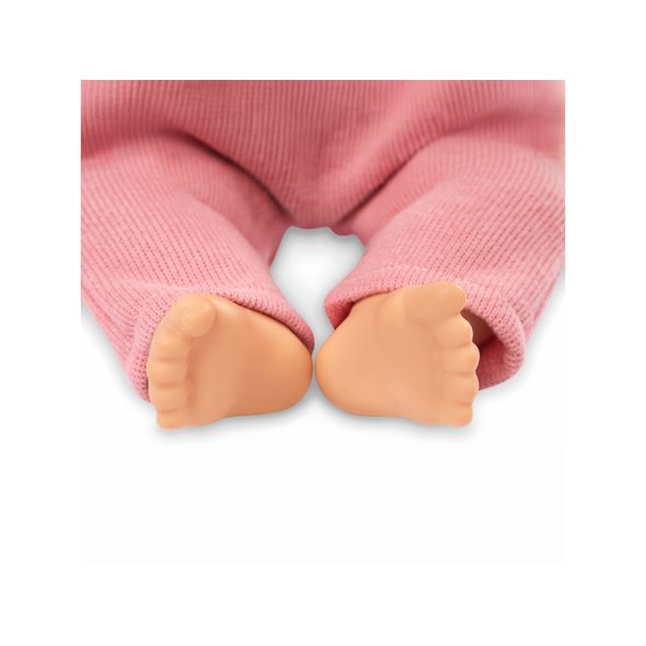 LULLA BABY PANENKA 35 CM V OVERALU S ČELENKOU PINK - PANENKY - PRO DĚTI