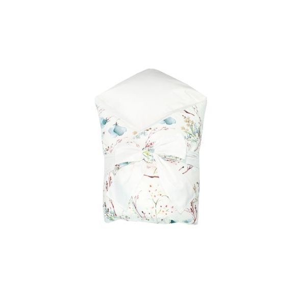 ENIE BABY PÉŘOVÁ ZAVINOVAČKA 80X80 CM MENTHOL TWIGS / - ZAVINOVAČKY - SPINKÁNÍ