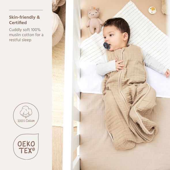 MEYCO LETNÍ MUŠELÍNOVÝ SPACÍ VAK 60 CM - SAND - SPACÍ PYTLE - SPINKÁNÍ
