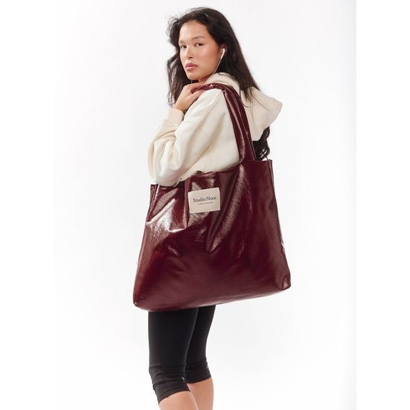 STUDIO NOOS LEATHER MOM BAG BURGUNDY - DOPLŇKY - PRO MAMINKY