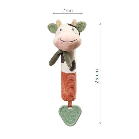 BABYONO HRAČKA PÍSKACÍ S KOUSÁTKEM COW BINGO 6M+ - KOUSÁTKA - PRO DĚTI
