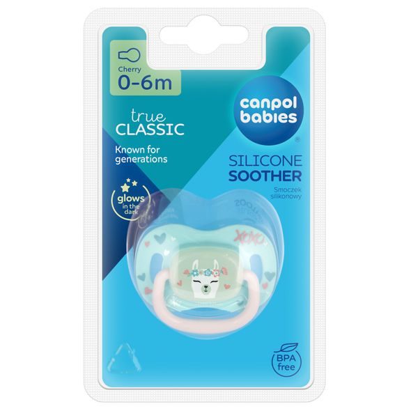 CANPOL BABIES DUDLÍK SILIKONOVÝ TŘEŠINKA EXOTIC ANIMALS 0-6M 1KS LAMA - ŠIDÍTKA A DOPLŇKY - KRMENÍ