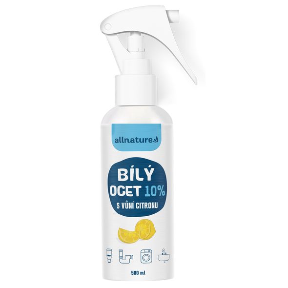 ALLNATURE BÍLÝ OCET SPREJ 10 % S VŮNÍ CITRÓNU 500 ML - POTRAVINOVÉ DOPLŇKY - PRE MAMIČKY