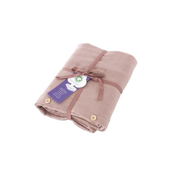 TRÄUMELAND POVLEČENÍ MUSSELIN GOTS 100/135 + 40/60 ROSA - POVLEČENÍ DO POSTÝLKY - SPINKÁNÍ