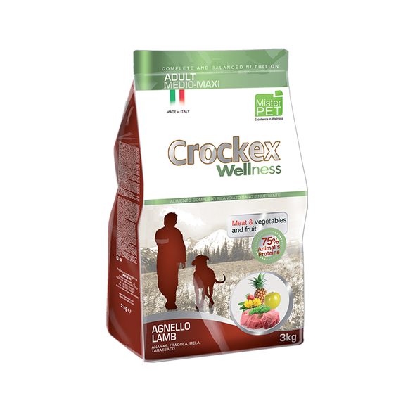 CROCKEX ADULT LAMB & RICE 12 KG - GRANULE PRO PSY - CHOVATELSKÉ POTŘEBY MALVÍKZOO