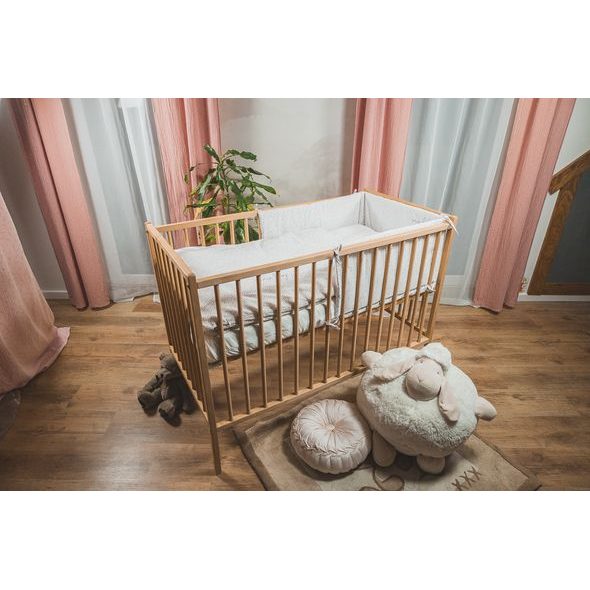 ENIE BABY POVLEČENÍ BAVLNĚNÉ FRAGMENTS PURPLE 100X135 A 40X60 CM - POVLEČENÍ DO POSTÝLKY - SPINKÁNÍ