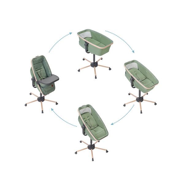 MAXI-COSI ALBA BEYOND GREEN - KOŠÍKY A KOLÉBKY - SPINKÁNÍ