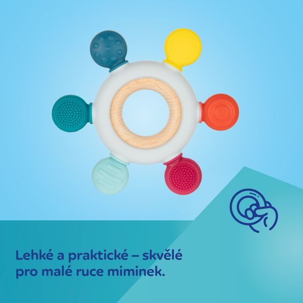 CANPOL BABIES DŘEVĚNO-SILIKONOVÉ KOUSÁTKO KRAB - KOUSÁTKA - PRO DĚTI