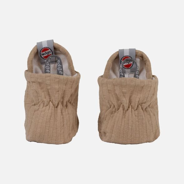 LODGER SLIPPER SEERSUCKER BEIGE 6 - 12 MĚSÍCŮ - BOTIČKY - PRO DĚTI