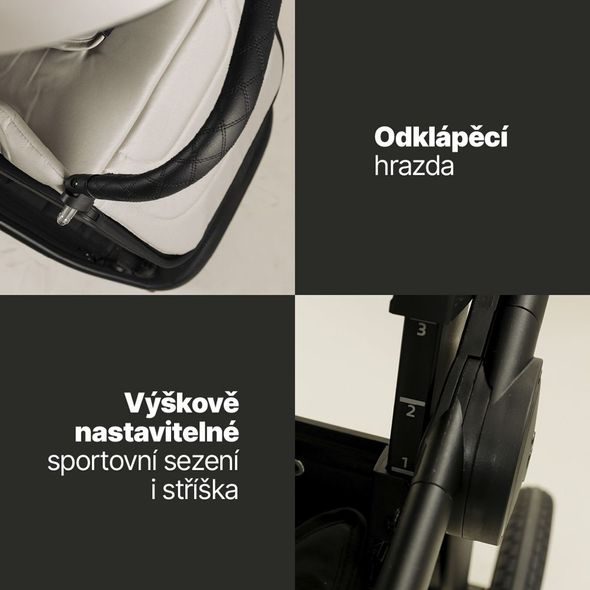 ZOPA SET KOČÁREK MOVE CROSS 5 + HLUBOKÁ KORBA MOVE XL 5 + AUTOSEDAČKA XM - TROJKOMBINACE - KOČÁRKY A PŘÍSLUŠENSTVÍ