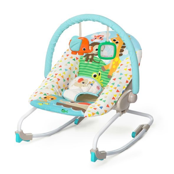 BRIGHT STARTS HOUPÁTKO SUNSHINE SEASIDE 0M+, DO 9KG, 2019 - LEHÁTKA A HOJDAČKY - SPINKÁNÍ