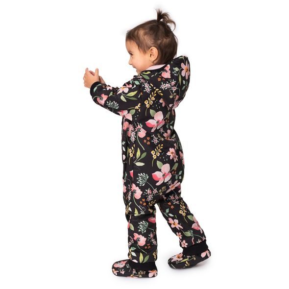 ESITO BAREFOOT SOFTSHELLOVÉ CAPÁČKY SPRING FLOWERS - ČERNÁ / 2 ( 10 - 18 MĚSÍCŮ ) - KOJENECKÉ CAPÁČKY - PRO DĚTI
