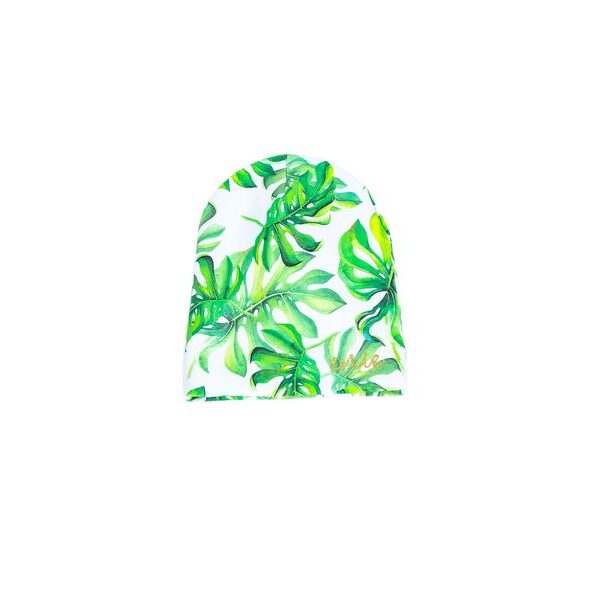 ENIE BABY DĚTSKÁ ČEPICE S OHYBEM 12-16M TROPICAL LEAVES - ČEPIČKY A KLOBOUČKY - PRO DĚTI