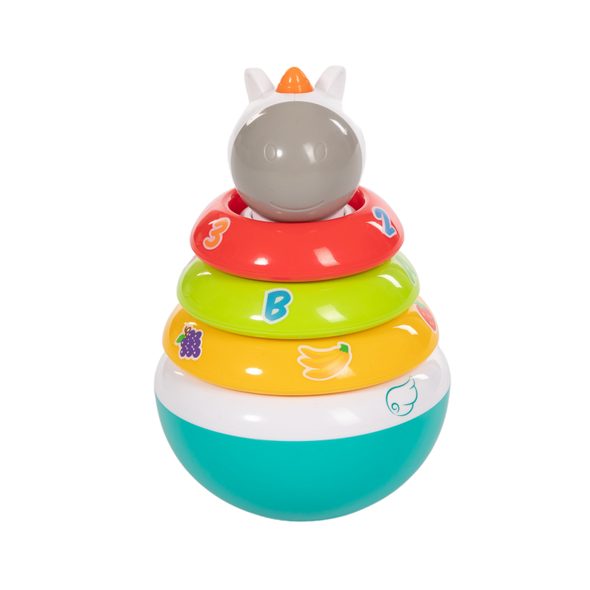 BO JUNGLE PLASTOVÁ HRAČKA B-ROLLY POLLY UNICORN - STOHOVACÍ HRAČKY - PRO DĚTI