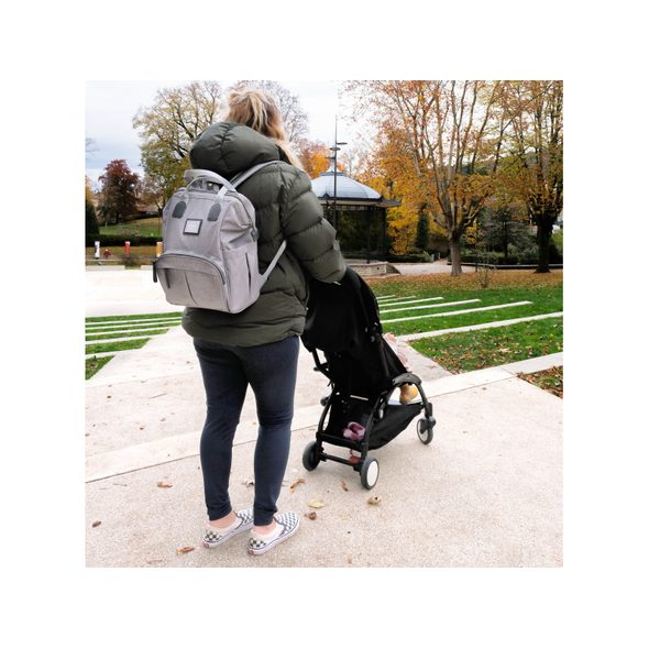 BEABA PŘEBALOVACÍ BATOH WELLINGTON HEATHER GREY - PŘEBALOVACÍ BATOHY - KOČÁRKY A PŘÍSLUŠENSTVÍ