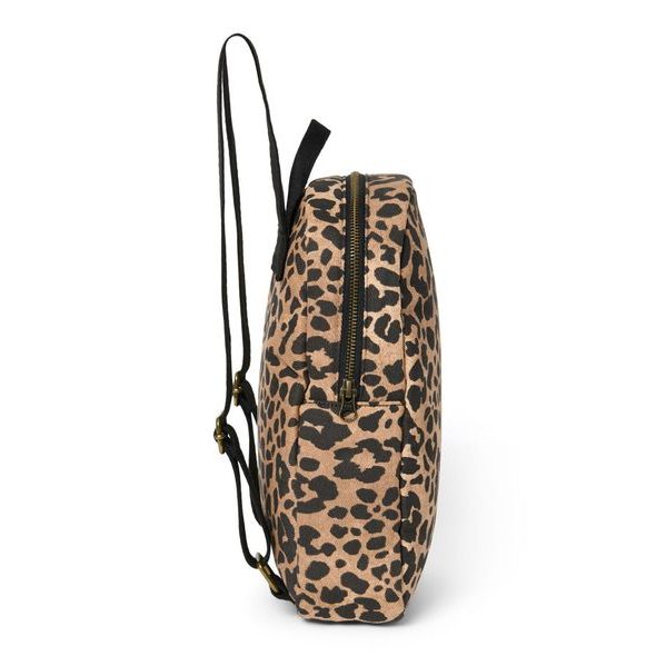 STUDIO NOOS COTTON MINI BACKPACK BROWN LEOPARD - ORGANIZÉRY A KOŠÍKY - KOČÁRKY A PŘÍSLUŠENSTVÍ